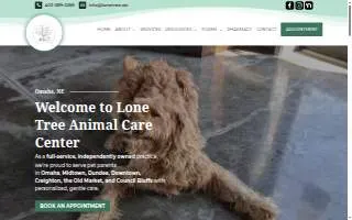 Lone Tree Animal Care Center of Omaha website
