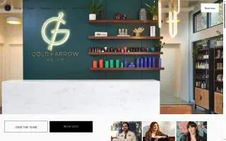Gold + Arrow website
