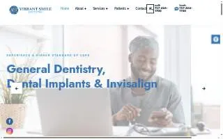 Vibrant Smile Dentistry website