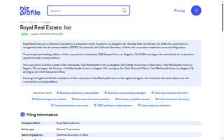 Royal Real Estate, Inc.
