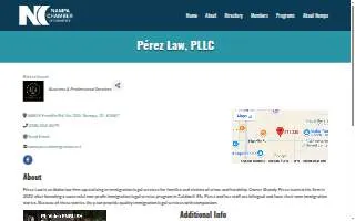 Pérez Law PLLC of Nampa website