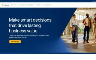 Crowe LLP of South Bend website