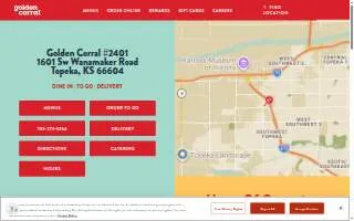 Golden Corral Buffet & Grill of Topeka website