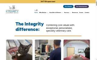 Integrity Veterinary Center of Springfield website