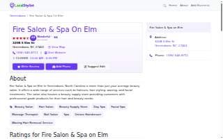 Fire Salon & Spa on Elm