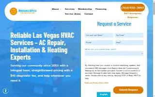 Buenos Aires Air Conditioning & Heating, Inc. website