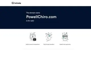 Powell Chiropractic & Wellness website