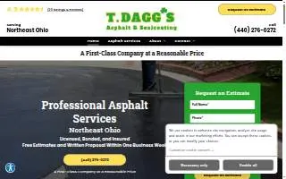 Dagg's Asphalt & Sealcoating website