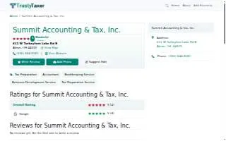 Summit Accounting & Tax, Inc. website