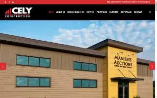Cely Construction website