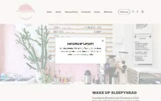 Sleepyhead Coffee (735 Broad St Suite 104) website