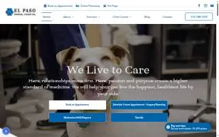 El Paso Animal Hospital website