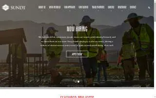 Sundt Construction, Inc. website