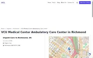 VCU Medical Center Ambulatory Care Center website