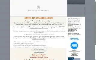 Midway Auto Repair of Norfolk website