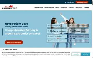 NOVA Patient Care | Primary & Urgent Care in Crystal City, Arlington VA website