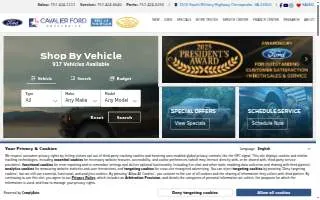 FordDirect - Cavalier Ford Greenbrier website
