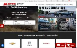 Mayse Automotive Group Parts/ Service website