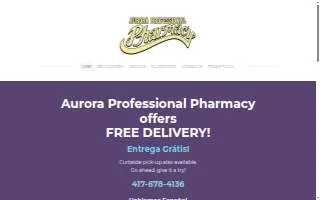 Aurora Professional Pharmacy website