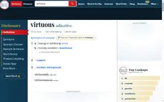 Virtuous Eatery website