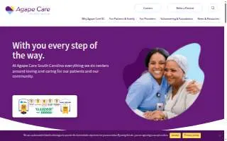 Agape Care of Clemson website