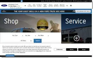 Landmark Ford, Inc. website