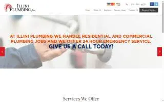 Illini Plumbing website
