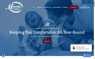 Moody Heating & Air Conditioning of Wichita website