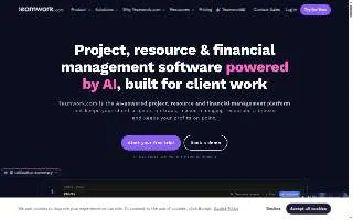 Teamwork Construction Services website
