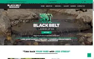 Black Belt Landscaping of Worcester website