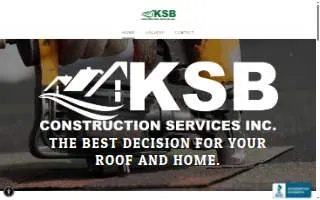 KSB Construction and Roofing of Cambridge website