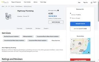 Rightway Plumbing of Detroit website