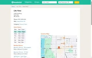 Life Time of St. Paul website