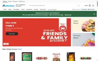Albertsons Pharmacy website