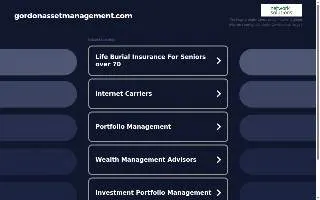 Gordon Asset Management, LLC website