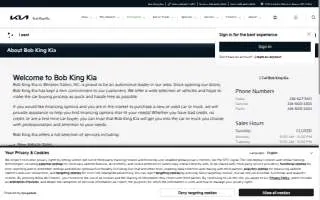Bob King Automotive website