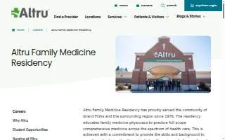 Altru Family Medicine Residency Pharmacy of Bismarck website
