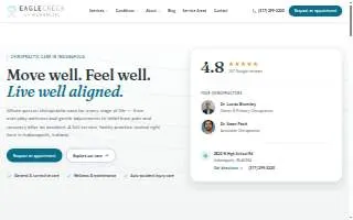 Eagle Creek Chiropractic of Indianapolis website