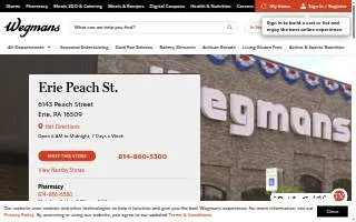 Wegmans of Erie website
