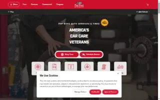 Pep Boys Auto Service & Tires of Bossier City website