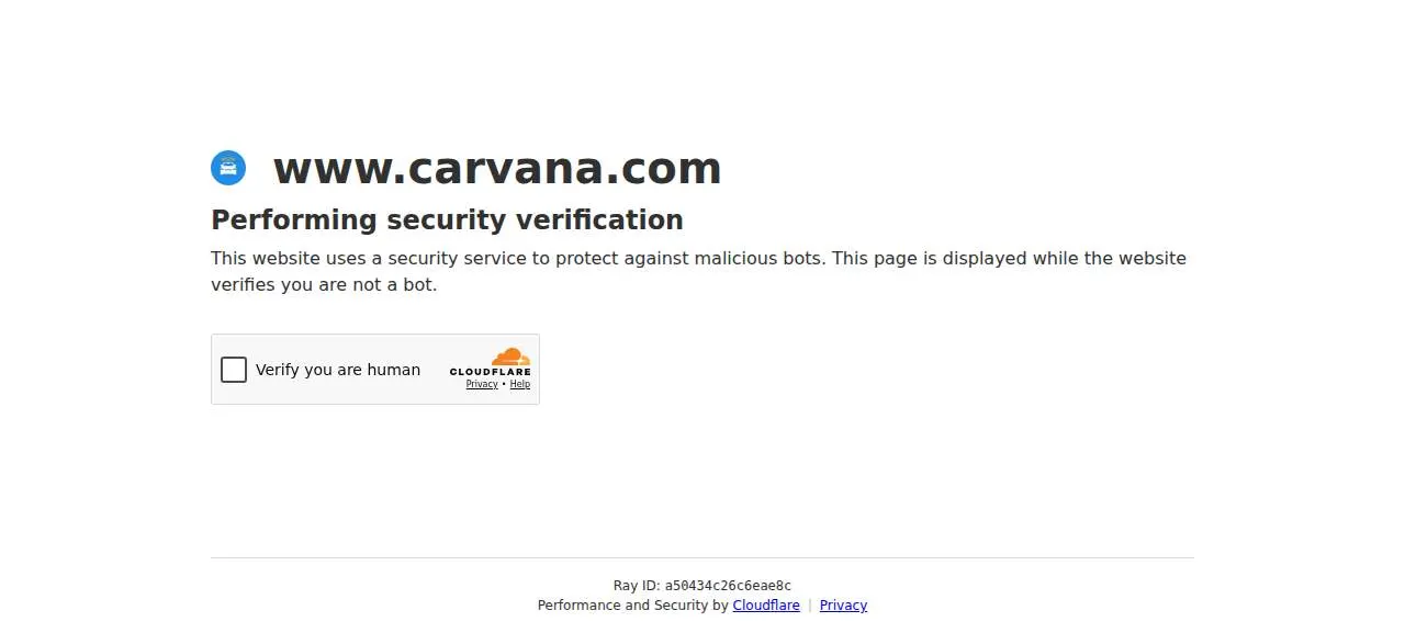 Carvana Greenville website