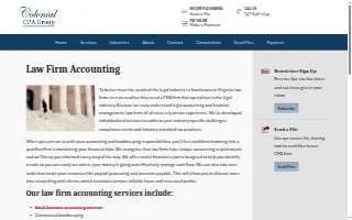 Colonial CPA Group website