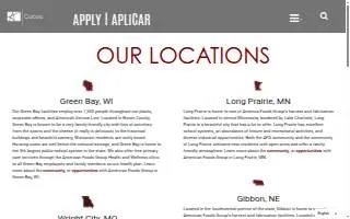 American Foods Group Health and Wellness Clinic website