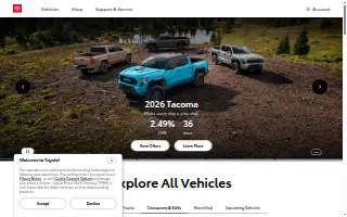 Toyota of Ashland website