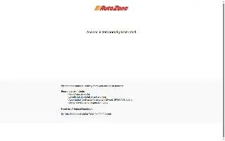 AutoZone Auto Parts of Anchorage website
