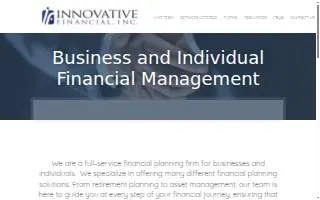 Innovative Financial, LLC website