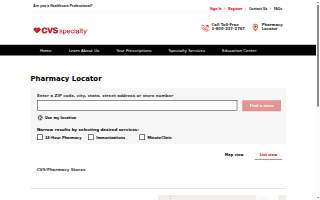CVS Pharmacy Specialty Services