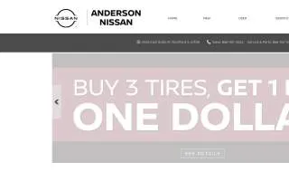 Anderson Nissan website