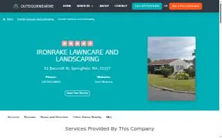 Ironrake lawncare and landscaping llc website