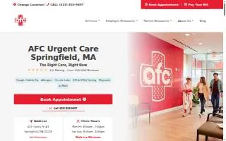 AFC Urgent Care North Springfield website